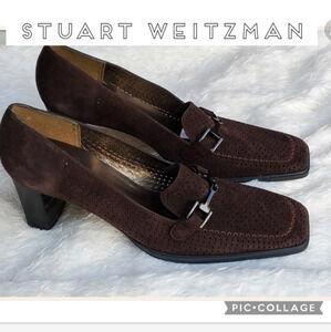 Stuart Weitzman‎ signature suede heels 9 NWT